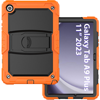 Étuis robustes antichoc pour tablette avec béquille et coque en silicone PC pour Samsung Galaxy Tab A11 8,7 pouces