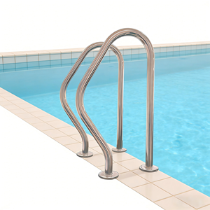 Main courante en acier inoxydable HUAXI 304/316 de haute qualité, argentée, antidérapante, facile à installer pour escaliers de <span class=keywords><strong>piscine</strong></span> et échelles de <span class=keywords><strong>piscine</strong></span> – Excellente qualité - Product Image 1