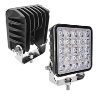 Projecteur LED universel carré 75W, lumière de travail pour mine, lumière de travail pour tracteur, lumière pour machines agricoles