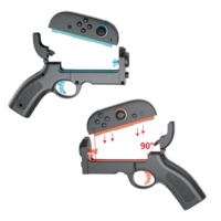 Lot de deux poignées de pistolet de tir Switch2 Game pour Nintend Switch 2 Joncon Game Gun Holder Controller Grip Switch Accessoires