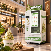 Distributeur automatique de crème glacée à l'açaï avec commande en libre-service et surveillance à distance