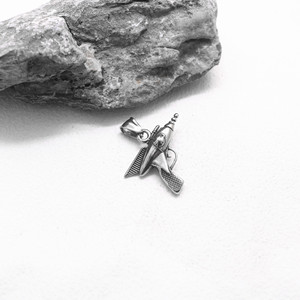Collier en acier inoxydable yunnique avec pendentif perceuse électrique, bijoux unisexes à la mode pour un usage quotidien - Product Image 3