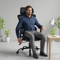 Chaise de bureau ergonomique en maille respirante avec appui-tête réglable, prix usine, fournisseur de chaises de bureau en maille respirante