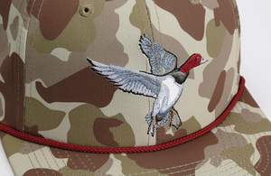 Pato Retro camuflaje 256 Snapback gorra de camionero logotipo bordado personalizado perfil bajo papá Gorras gorra poliéster pesca al aire libre - Product Image 6