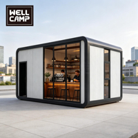 WELLCAMP 2026 Nouvelle Cabine Modulaire Apple Conteneur Préfabriqué Solution Commerciale pour Café, Restaurant, Boutique, Hôtel Certifié CE