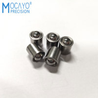 Prix usine en acier inoxydable 6mm diamètre 5mm balle presse ajustement ressort piston ressort piston boule