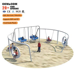 All'ingrosso per bambini di grandi dimensioni Design interessante per bambini Multi-persona da giardino all'aperto sedia a dondolo per bambini parco giochi - Product Image 3