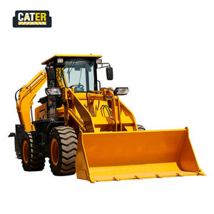 מיני טרקטור קדמי עם כף קדמית, מחפר גלגלים, מחפר אחורי עם כף קדמית ומשאבת הידראולית ליבה למנוע - Product Image 1