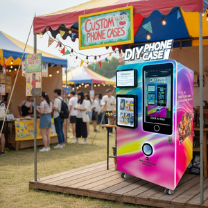 Imprimante de coques de téléphone mobiles UV automatique avancée, personnalisable, OEM ODM, pour distributeur automatique de coques de téléphone commerciales, Red Rabbit - Product Image 1