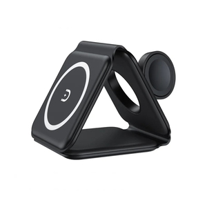 Base de Carga Inalámbrica Magnética Plegable y Portátil 3 en 1 JJT-27, Carga Rápida de 15W para Teléfono Móvil, Estación de Carga de 10W para iPhone - Product Image 4