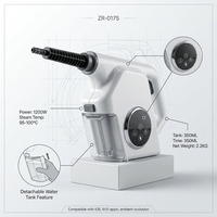 Nettoyeur Vapeur Professionnel Portable à Écran Tactile Intelligent, Réservoir d'Eau Amovible à Verrouillage Automatique, Décapeur Vapeur Haute Température pour Usage Domestique et Commercial