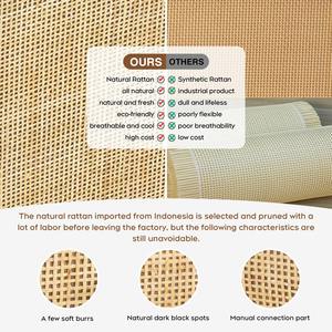 Meuble d'angle 4 niveaux en rotin et MDF naturel, style bohème, gain de place, pour salon, maison, appartement, hôtel - MOQ 300 - Product Image 5