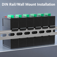 Commutateur Ethernet industriel non géré HAILE 8 ports 10/100 Mbps DC12-58V en alliage d'aluminium sans ventilateur IP40 Commutateur POE rapide pour CCTV
