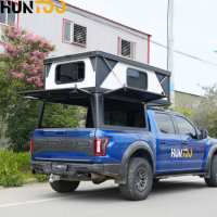 Huntoo - Cama de Camping para Camioneta, Impermeable, Resistente al Viento y a la Nieve, de Gran Espacio, Ligera, Plegable, de Aluminio