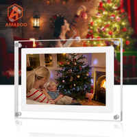 Cadre photo numérique OEM en acrylique de 10,1 pouces avec téléchargement gratuit de GIF, vente en gros