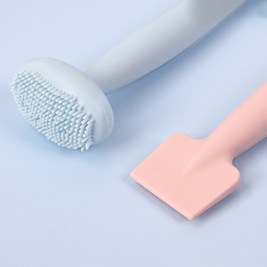 Cepillo de Limpieza Facial de Silicona 2 en 1, Aplicador de Mascarillas Faciales, Cepillo Exfoliante Facial para Masajes - Product Image 2