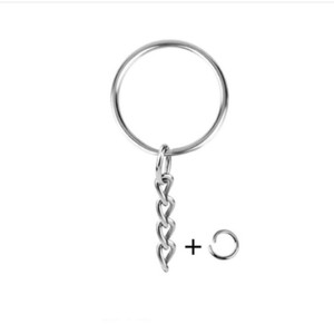 Giá Rẻ Giá DIY Móc chìa khóa phụ kiện kim loại vòng chìa khóa + 4 nút chains với 8 mét vòng tròn duy nhất - Product Image 6