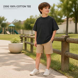 Camiseta Juvenil de Algodón 100% en Blanco, de Alta Calidad, 230 g/m², Estilo Vintage Lavado, Talla Grande, con Logotipo Personalizado, Venta al por Mayor de Fábrica OEM - Product Image 3