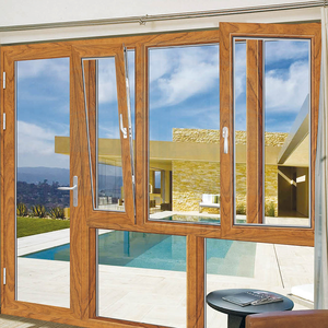 Foshan Hommie Fenêtre à ouverture supérieure en alliage d'aluminium à rupture de pont thermique, avec moustiquaire en acier inoxydable et double vitrage - Product Image 2