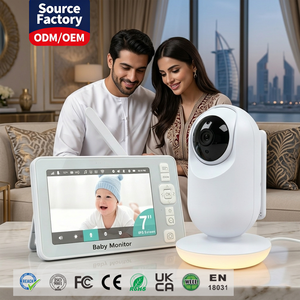 จอภาพเด็กขนาด 7 นิ้ว พร้อมกล้อง WiFi ความละเอียด 1080P HD หน้าจอสัมผัส มองเห็นในเวลากลางคืน เสียงสองทาง หมุนได้ ปรับมุมได้ ตรวจจับความเคลื่อนไหว - Product Image 1