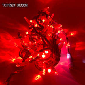 สายไฟแอลอีดีติดกลางแจ้งสีขาวกันน้ำ Ip65สายไฟนางฟ้าสายเคเบิลยางสำหรับตกแต่งงานแต่งงานคริสต์มาส - Product Image 1