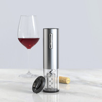 Ouvre-bouteille électrique Tire-bouchon rechargeable automatique avec coupe-feuille en acier inoxydable