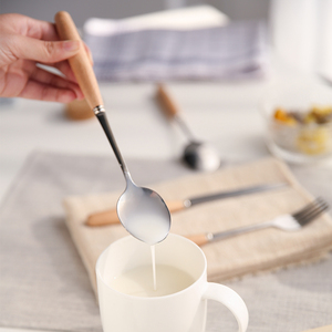 Couteau <span class=keywords><strong>De</strong></span> Voyage En Métal <span class=keywords><strong>De</strong></span> Couteau <span class=keywords><strong>De</strong></span> Fourchette <span class=keywords><strong>De</strong></span> Cuillère <span class=keywords><strong>De</strong></span> Poignée En <span class=keywords><strong>Bois</strong></span> d'Acier Inoxydable Réglé Avec Le Cas - Product Image 5