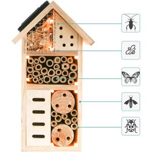 Outdoor Opknoping Huis Voor Mason Bee Vlinder Insect Live Houten Knuffel Huis - Product Image 4