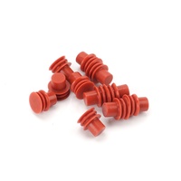 MFD002-2 Joint d'étanchéité et bouchon obturateur en silicone rouge étanche pour connecteur automobile