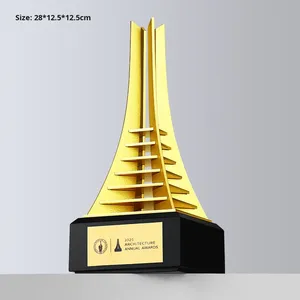 Tùy chỉnh-thực hiện Miễn phí thiết kế kim loại trophies cho ngành công nghiệp xây dựng của công ty giải thưởng xuất sắc nhân viên công ty Quà Tặng CHÀO MỪNG - Product Image 6