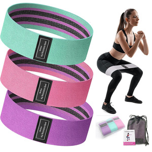 Bande de Résistance Élastique en Fibre Tricotée pour Entraînement des Fessiers et Squats, Taille Moyenne, Idéale pour l'Entraînement Transfrontalier - Product Image 1