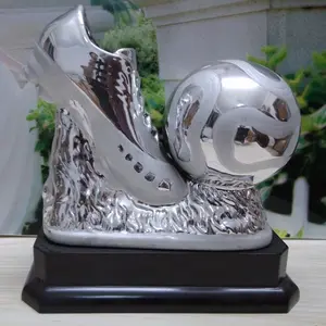 用于足球赛事的电镀陶瓷足球鞋奖杯