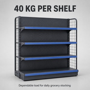 Meilleure Vente : Étagères <span class=keywords><strong>de</strong></span> Supermarché <span class=keywords><strong>en</strong></span> Métal, Présentoirs d'Épicerie, Gondoles Autoportantes Durables pour Magasin - Product Image 3