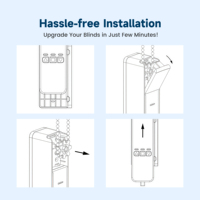 Motor Inteligente WiFi para Persianas con Fácil Instalación para Cortinas Enrollables Manuales con Cadena de Bolas