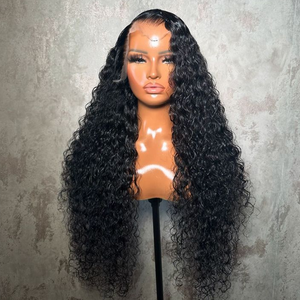 Prix de <span class=keywords><strong>gros</strong></span> Perruques en cheveux humains 100% naturels, densité 200%, double tirage, bouclées, sans colle, avec dentelle frontale - Product Image 1