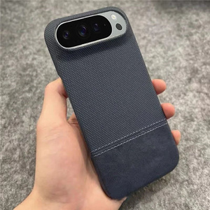 Étui de téléphone rétro en cuir à effet mat pour Google <span class=keywords><strong>Pixel</strong></span> 10 9 8 Pro XL 10ProXL 9ProXL 8A, cadre sans cadre, <span class=keywords><strong>tissu</strong></span> mat, Capa - Product Image 1