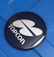 Cubierta de Repuesto Negra Redonda con Logotipo para Topcon GTS-1002 ES-602 OS-602, Repuestos para Reparación de Equipos de Topografía