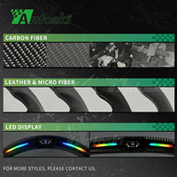 Volant en fibre de carbone doré personnalisé style laiton avec affichage LED intelligent du régime pour Seat Cupra Formentor VZ Leon ST Tavascan Born