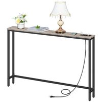 Vente en gros de tables de canapé étroites Table de canapé antique rustique de style industriel Tables de canapé modernes en verre doré pour le salon