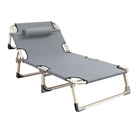 Lit simple multifonctionnel portable et pliable de grande taille avec matelas souple pour adultes