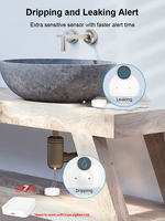 Détecteur de fuite d'eau intelligent Tuya Zigbee 3.0 avec alarme sonore forte de 80 dB
