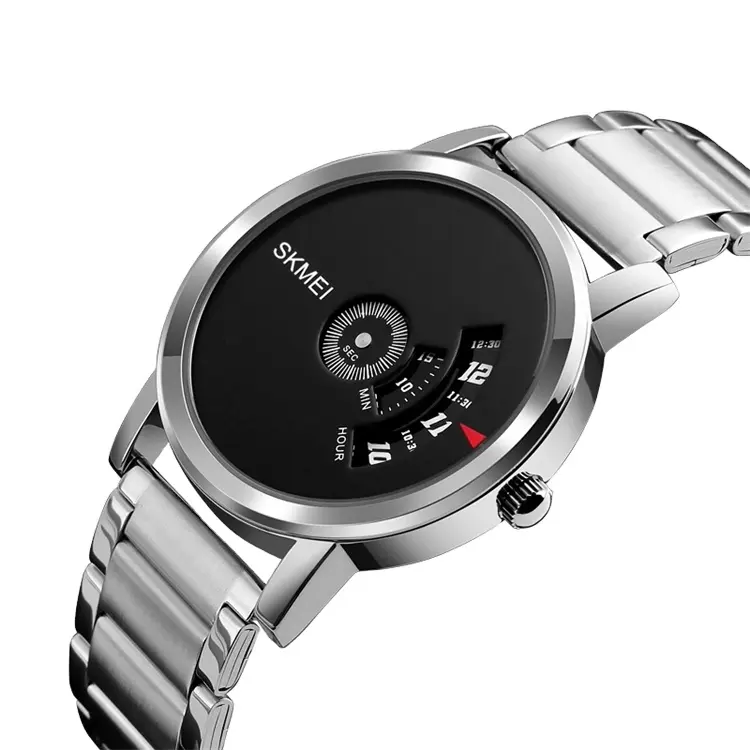 SKMEI 1260 Relogio Masculino Fashion Men Quartz Watch Stainless Steel Strap Waterproof Male Wristwatches Clock