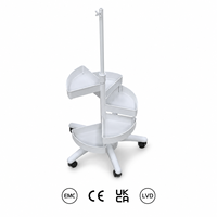 Support de lampe loupe de salon de beauté moderne compatible SMY Source de lumière LED avec corps en fer et en plastique avec conception de plateau
