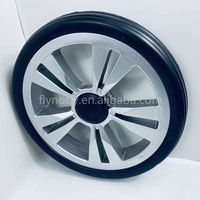 Roue de poussette de 8 pouces avec pneu EVA et jante en plastique pour poussette bébé