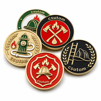Pièce commémorative personnalisée en métal OEM ODM, motif pompier, sauveteur, logo, pièce d'honneur pour les pompiers, Regalos Para Bomberos