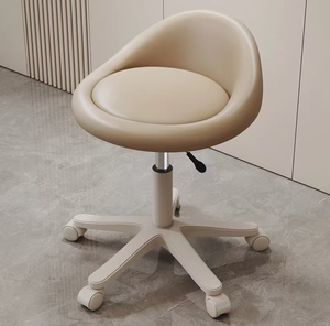 Chaise hydraulique de luxe rose compacte réglable en hauteur avec roulettes, fabriquée en usine - Product Image 2
