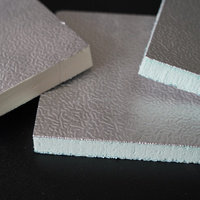 Feuille d'aluminium rectangulaire laminée double face |   Utilisation en milieu hospitalier et scolaire, bonne adhérence pour les panneaux composites d'isolation