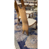 Chaises de banquet haut de gamme en acier inoxydable doré, forme spéciale, pour mariage, vente en gros