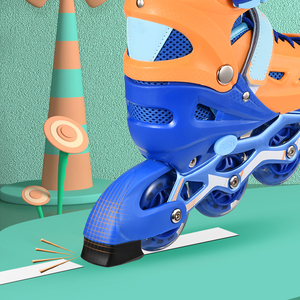 Nhà Máy Giá nhấp nháy Con lăn Bốn bánh xe Inline Giày trượt con lăn cho người lớn biểu tượng tùy chỉnh có thể điều chỉnh Giày Skate - Product Image 6