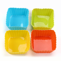 Silikon Back kuchen Dekorations spitze Set Wieder verwendbar Outdoor Easy Clean Leaf Square Lebensmittel qualität Umwelt freundlich Opp Bag Kuchen Werkzeuge